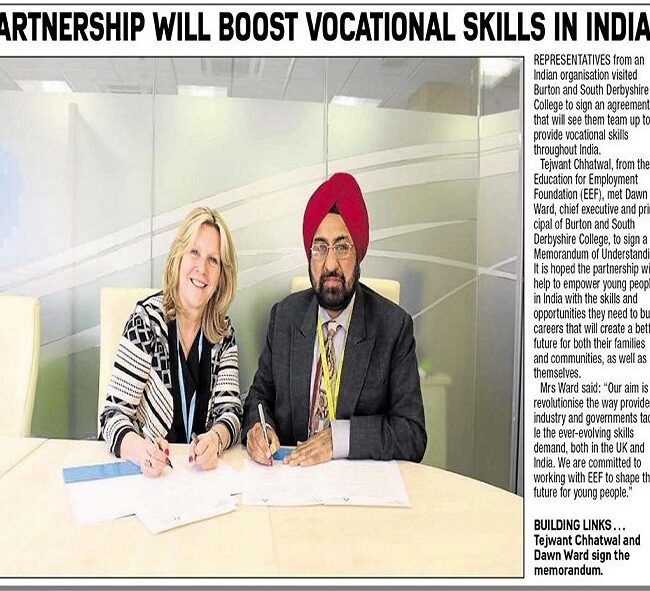 Partnership will boost vocational skills in India (2)